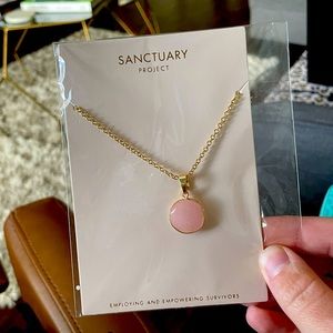Rose quartz necklace